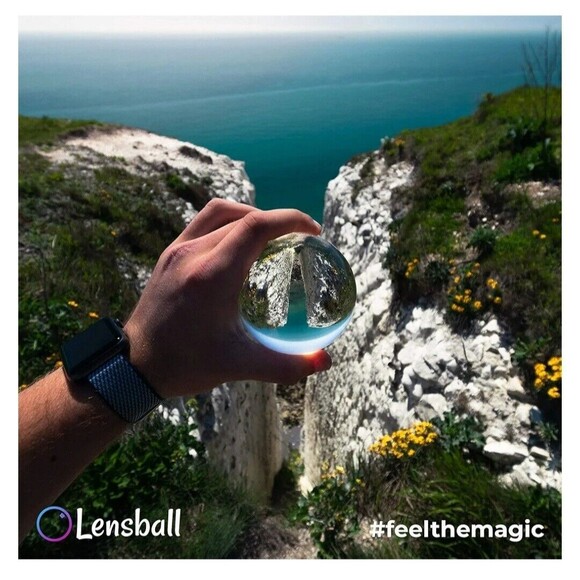NEW Original Lensball Photography Effects Clear Chrystal Ball Sphere Orb NIB - Picture 2 of 6